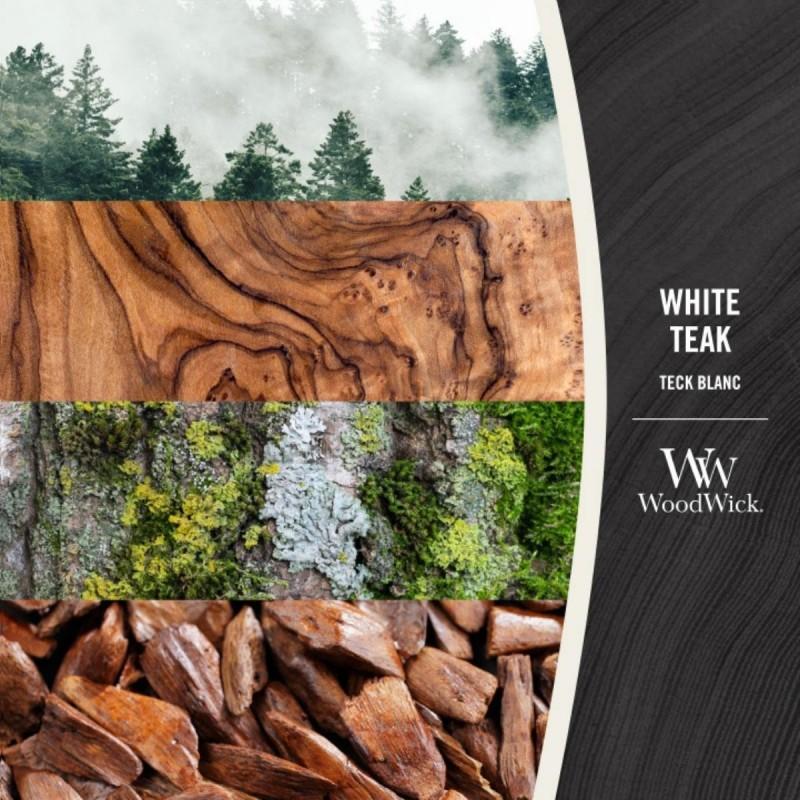 Woodwick Świeca Duża White Teak 609,5G