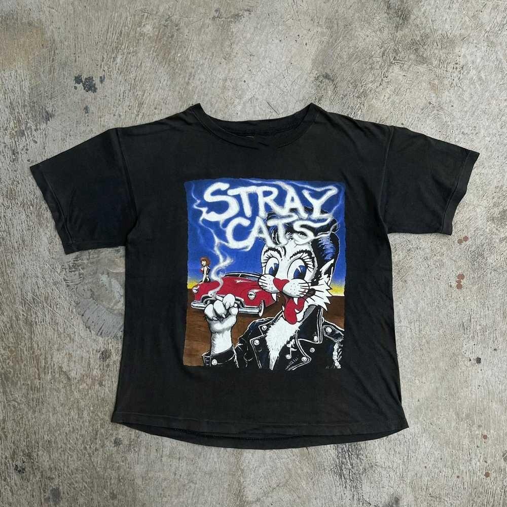 

Stray Cats Rockabilly Band T Shirt Short Sleeve Cotton All Size S to 5XL CB182 Unisex T-Shirt M