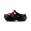 Classic Clog Cosmic Resonance EVA Cute Korean Style Hole Shoes Women's Black Pink