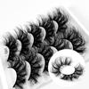5 Pairs Of Chemical Fiber False Eyelashes, Natural Thick Eyelashes 8D Stereo False Eyelashes