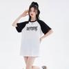 Street Style Pure Cotton T-shirt for Women: Summer New Fashionable and Versatile Casual Mid To Long Length Top