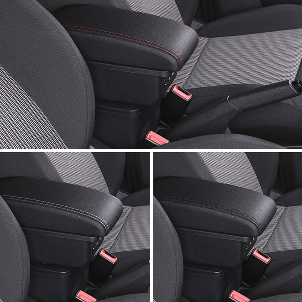 Car Armrest Box Center Console Storage Organizer Box for Peugeot 2008 2019-2025 208 Retrofit Parts with USB Charging Interface