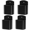 J1UL1N Wall-Mount Remote Control Holder 4-Pack, Adhesive Design For Desk Accessories And Small-Item Storage