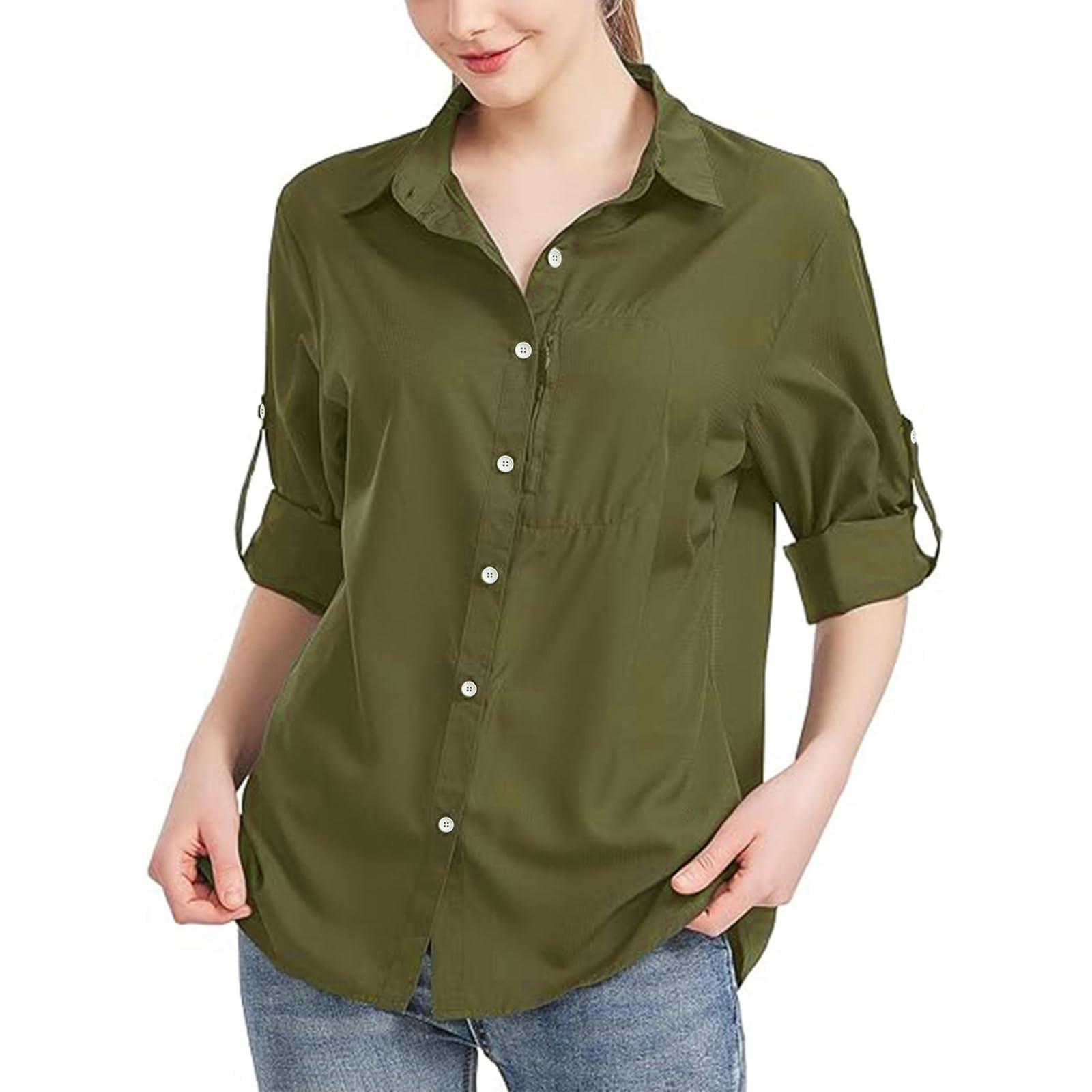 

Женская модная однотонная свободная повседневная рубашка с длинным рукавом и пуговицами XXL
