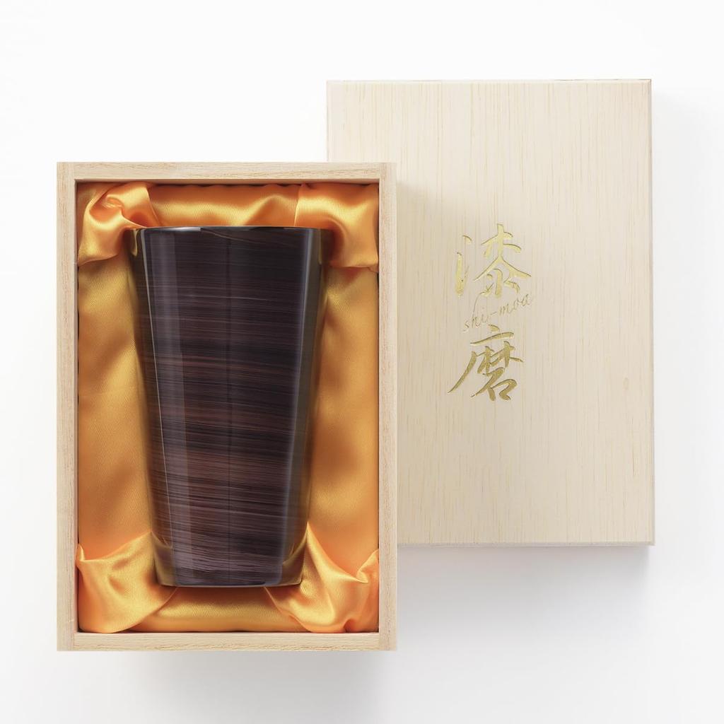 Tsubame Yamanaka Lacquer Straight Tumbler Shikage Urushi X 300cc SimpleBag Made In Vietnam Urushi Made In Japan J-kitchens-SimpleBag 7.5cm 12.5cm / /