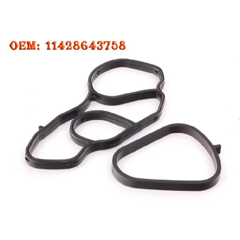 JEAZEA Oil Filter Cooler Stand Housing Adaptor Gasket Seal Set 11428643758 For BMW Mini R56 Cooper 11668626471 11427537293