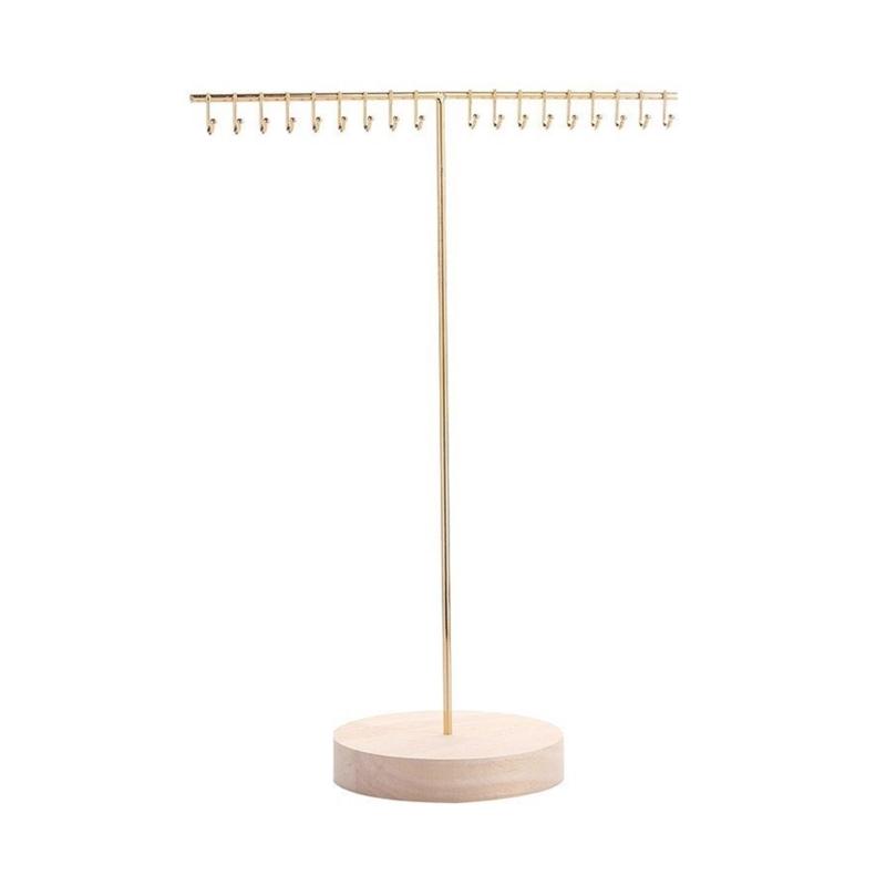 Fashionable Sturdy Alloy Jewelry Stand for Necklaces Bracelets and Earrings Clear Organizers with Multiple Tower