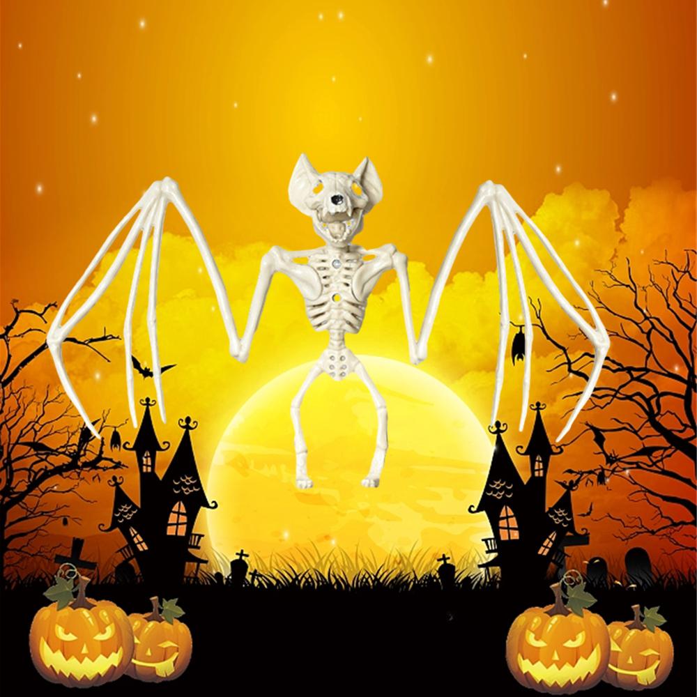 1~10PCS Halloween Horror Bats Skeleton Mouse Scorpion Lizard Bonez Skeleton Model Festival Decor Party Creepy Halloween Party