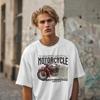 T-shirt, American Bike, Motorcycles, Classic Bikes Lovers, Dad Gift, Motorcycle Enthusiast, Garage, Skull, Winds, Rock, Vintage Bikes.