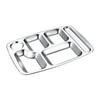 304 Stainless Steel Divided School Cafeteria Tray