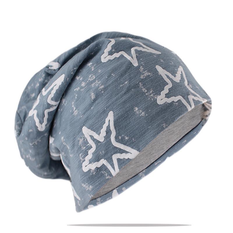 New Style Fashion Adult Men Women Spring Autumn Warm Beanies Skullies Big Star Bone Casual Hip Hop Girls Bonnet Outdoor Gorras