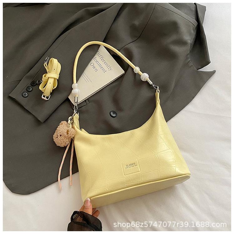 Large-capacity Crossbody Bag Women's 2025 New High-end Niche Light Luxury Shoulder Armpit Bag Casual Versatile Tote Bag