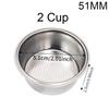 Cup and Blind Bowl Filter Replacement Filters Basket Dosing Ring for Coffee Bottomless Portafilter Parts