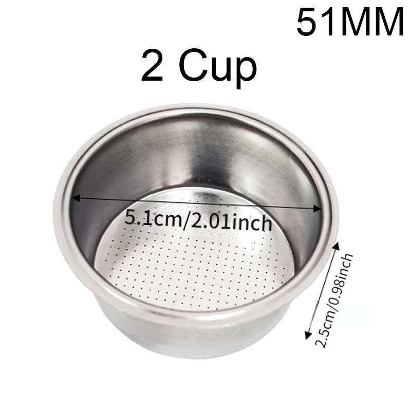 Cup and Blind Bowl Filter Replacement Filters Basket Dosing Ring for Coffee Bottomless Portafilter Parts