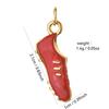 Stainless Steel Drip Oil Ice Cream Heart Necklace & Bracelet Charms
