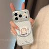 Applicable To Apple 11 Mobile Phone Case, High-end Niche 11 Silicone Tape Bracket, Iphone11 Card Dinner Plate, Rabbit Bread