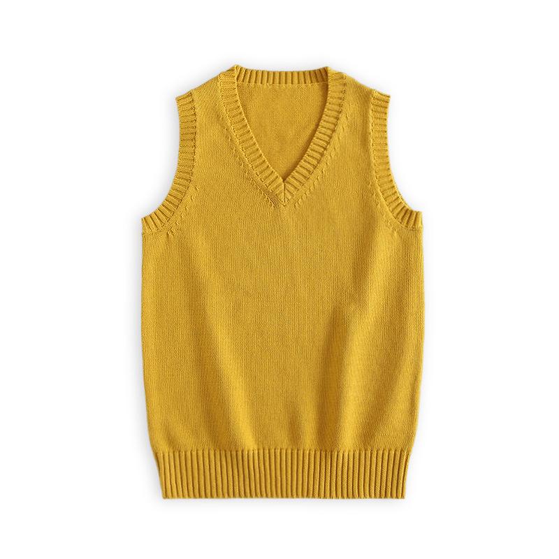 

21-Color Japanese V-Neck Sweater Vest: Autumn/Winter Knitwear Medium