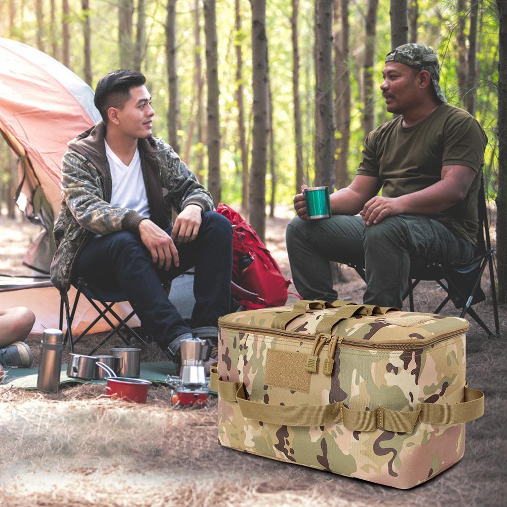 Camping Tools Storage Bag Large Capacity Gas Stove Toolbox Bag Scratch Resistant Camping Equipment Organizer for Outdoor Hiking