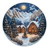Wooden Puzzle Christmas Snow Scene Small Animal Shape Puzzle Flat Wooden Puzzle