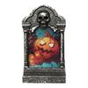 Halloween Tombstone Skull & Cross Lamp: Pumpkin, Skull & Handheld Candle Decor Prop