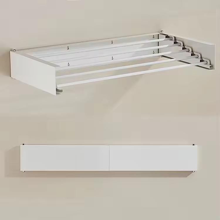 Modern Standing Type Metal Clothes Drying Rack for Interior Balcony Design Foldable and Multi-Use Including Bags