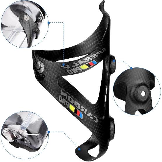 Carbon Fiber Water Bottle Cages 18g Lightweight Bicycle Water Bottle Holder Bike Cages Brackets Road Bike MTB Bicycle Path Water Cycling Parts