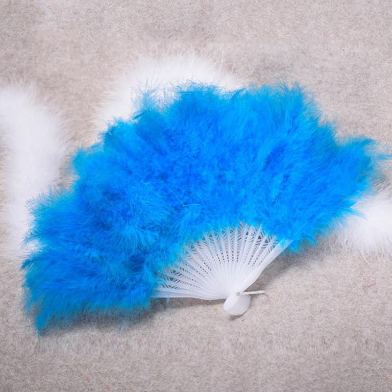 Federfächer Faltbar Flauschig Handgefertigt Doppelseitig Feder Tanzfächer Hochzeitsparty Laufsteg Requisiten Accessoires Heimdekoration