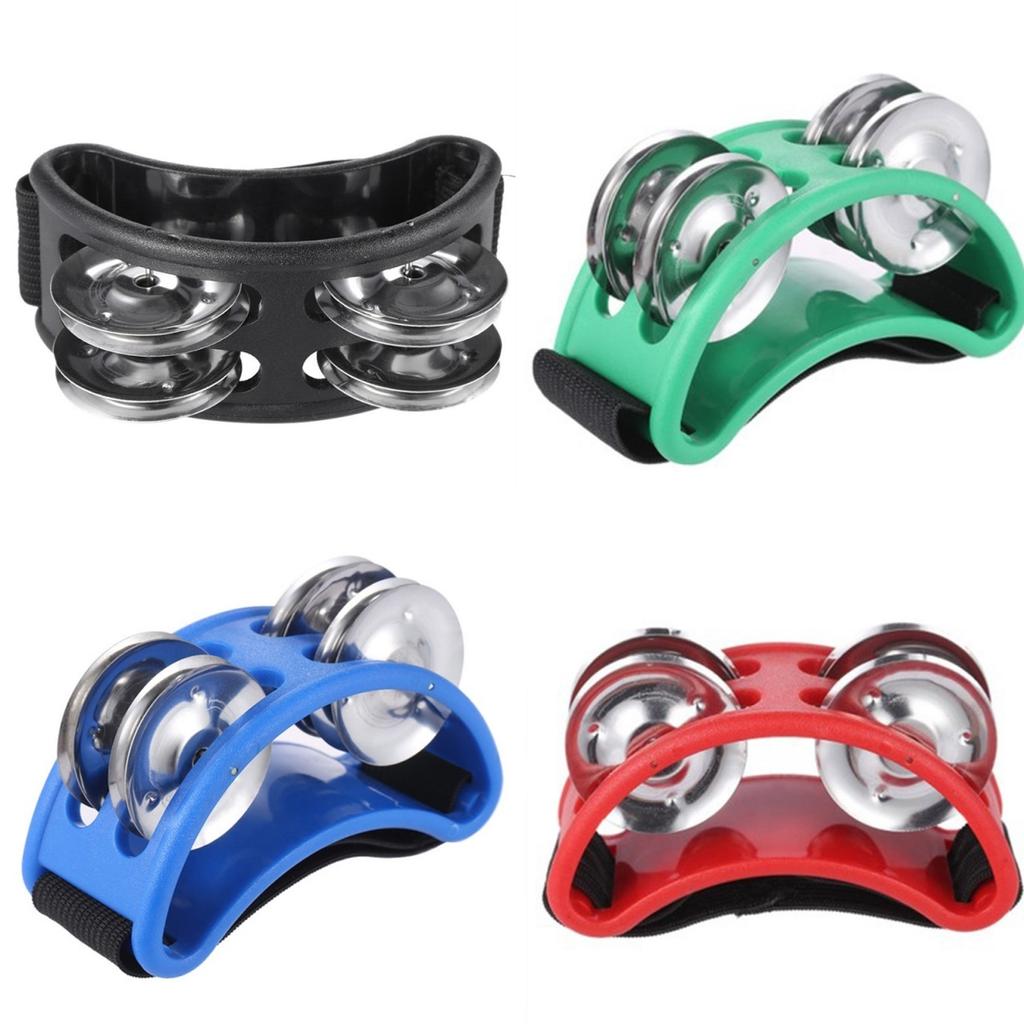 Elliptical Cajon Box Drum Companion Jingle Tambourine Percussion Instruments Accessory Hand Foot Davul Tambourine Drum