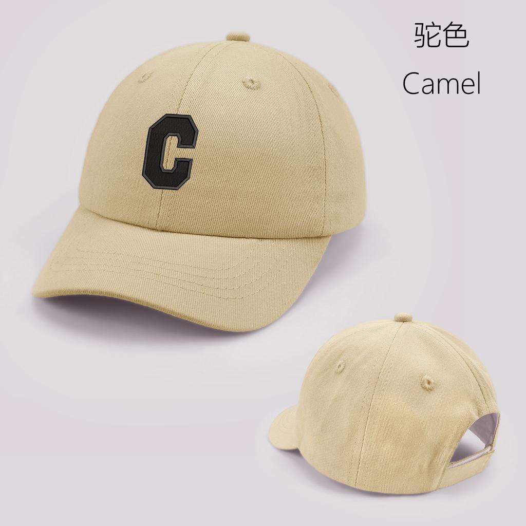 Gorra de Béisbol para Bebé Letra C Linda de Color Sólido Sombrero de Sol para Niños Pequeños con Orejas Verano Ajustable Niños Niño Niña Gorra de Visera