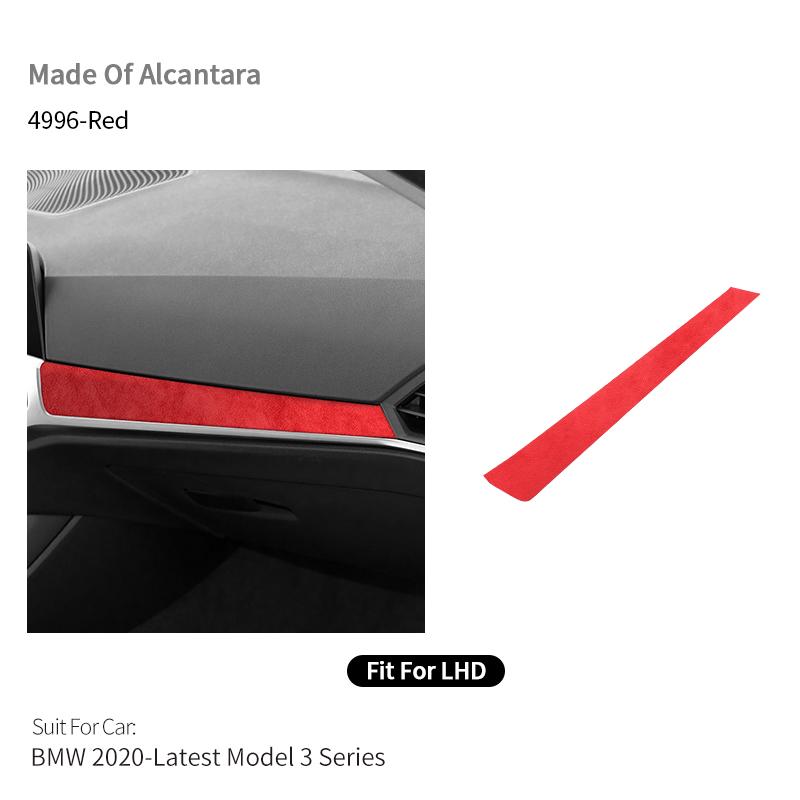 BBJS7 For BMW 2020-Latest Model 3er G20 G21 G28 Center Console Dashboard Trim Sticker Car Interior Accessories Made of Alcantara