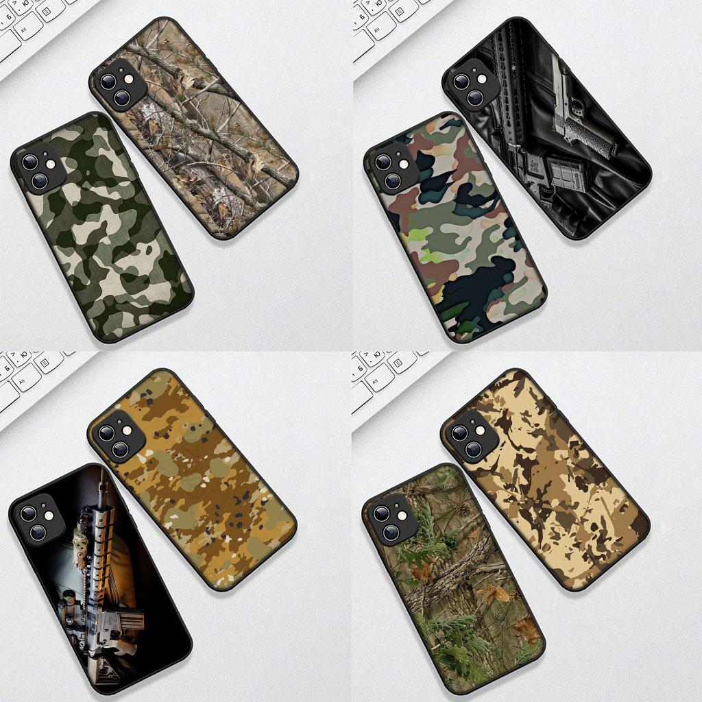 For Samsung Galaxy A17 A07 J7 J5 J2 Prime J8 A01 A02 A03 A23 A04 A71 A72 A41 M06 M23 Case Camo Military Pattern Army Camouflage