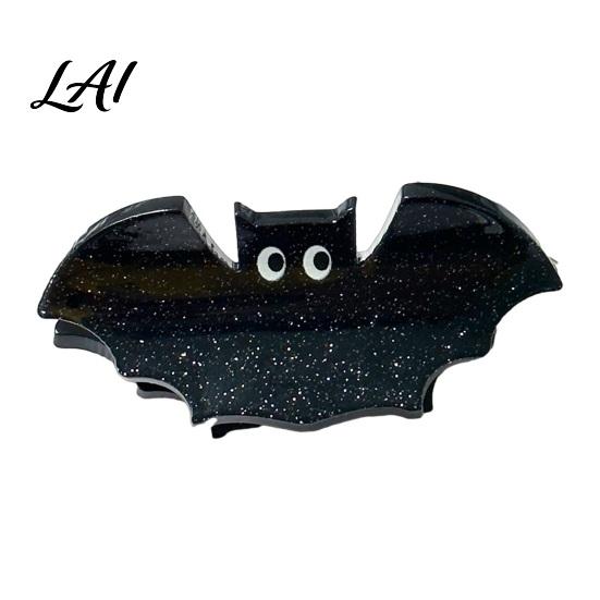 Cool Hair Decorations Halloween Claw Clip Cute Headdress Glitter Acrylic Bat Pumpkin Gifts for Parties Black Cat Spider Ghost Pattern Accessories