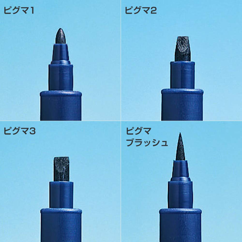 Sakura Craypas Pigma Black Complete Set of 12 BR Colors 003, 005, 01, 02, 03, 05, 08, 1, 2, 3, F,