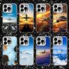 Airplane Aircraft Plane Phone Case For iPhone 16,15,14,13,12,11,Pro,XS,Max,Plus,Mini,SE White Candy Matte Shockproof Cover
