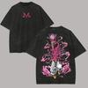 T-shirt Kid Buu Dragon Ball Z Anime Uomo Vintage Lavaggio Acido Oversize Cotone Logo M Majin Grafica Rosa T-shirt Double Sided 2026