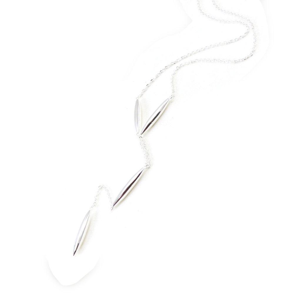 Les Trésors De Lily [I5206] - Silver 'Choreography' Silver Necklace - 8.5 Cm
