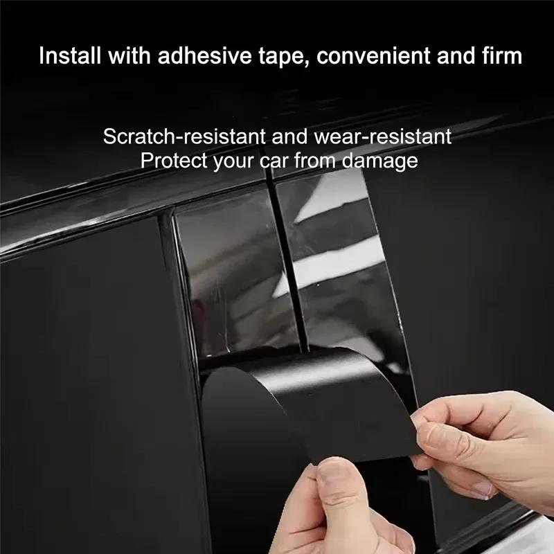 6PCS Car Pillar Posts Fit For Opel Insignia B / MkII (Z18) 2018 2019 2020 Glossy Black Door Trim Window Cover Decor Accessories