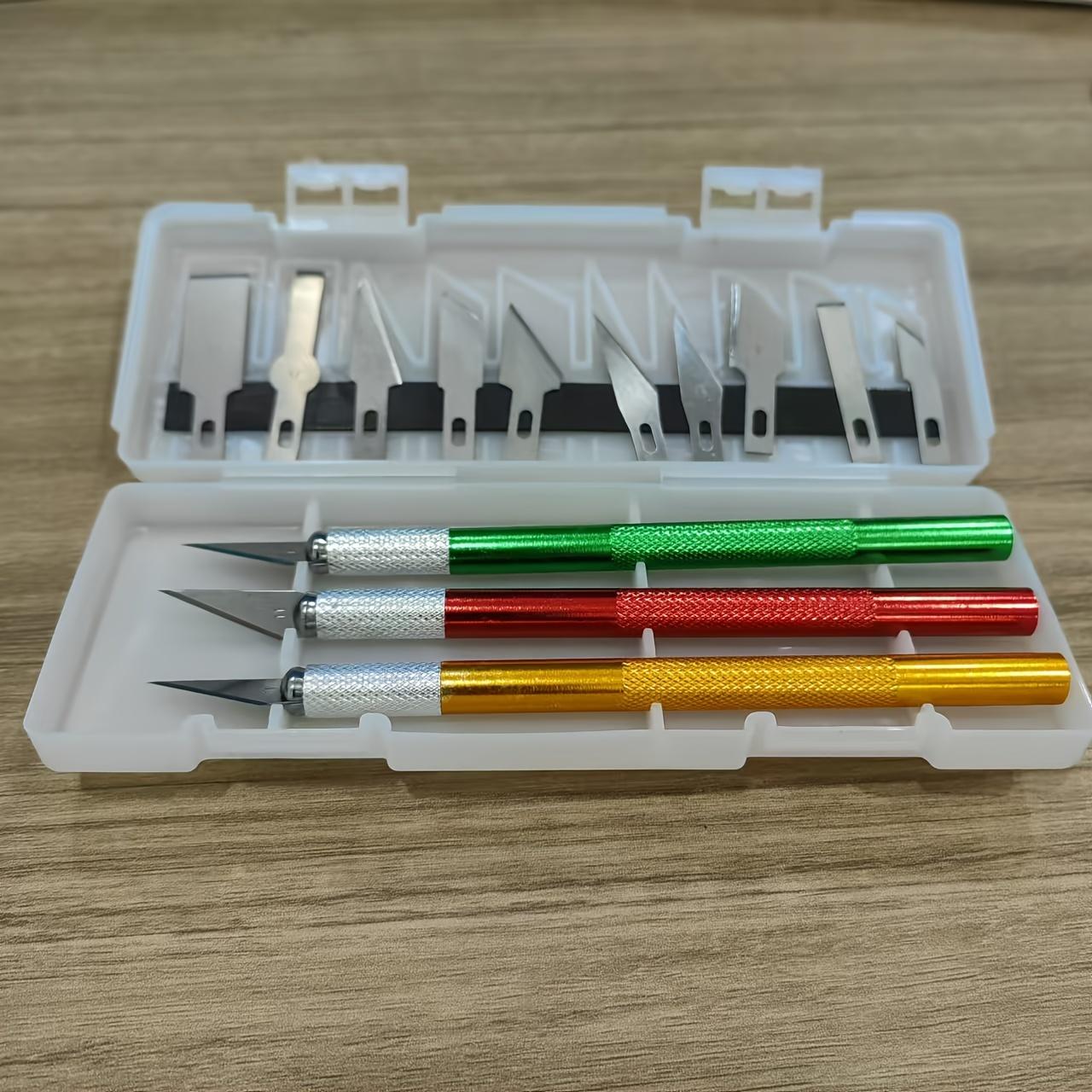 

Нож для резки, набор из 13 предметов, металлический шест, нож для резки, высококачественный ручной нож-перо, нож для изготовления моделей из фольги 13pcs