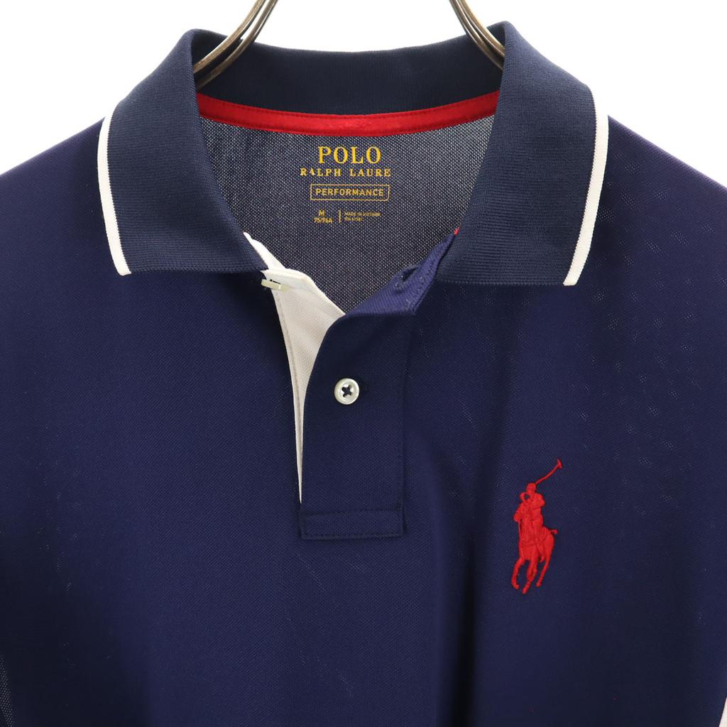 Polo Ralph Lauren Kurzarm-Poloshirt M Marineblau System Herren Gebraucht