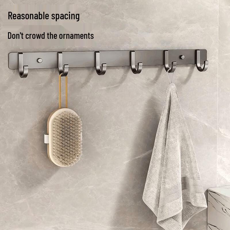 Punch-Free Wall-Mounted Hook Rack