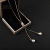 Extended Chain Necklace Adjustable Long Pendant with Extender Minimalist Alloy