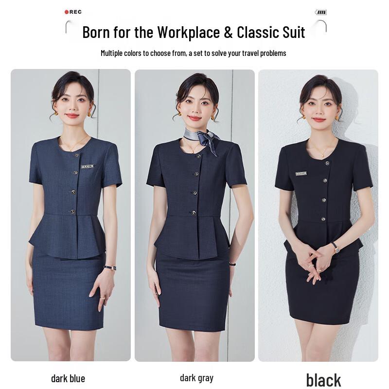 Women's Summer Short-Sleeve Business Suit Set