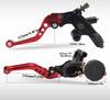 7/8inch 22mm Motorcycle Brake Clutch Lever Universal for 100-300CC Pitbike Street Bike Dirtbike Scooter Bike CNC Adjust Lever
