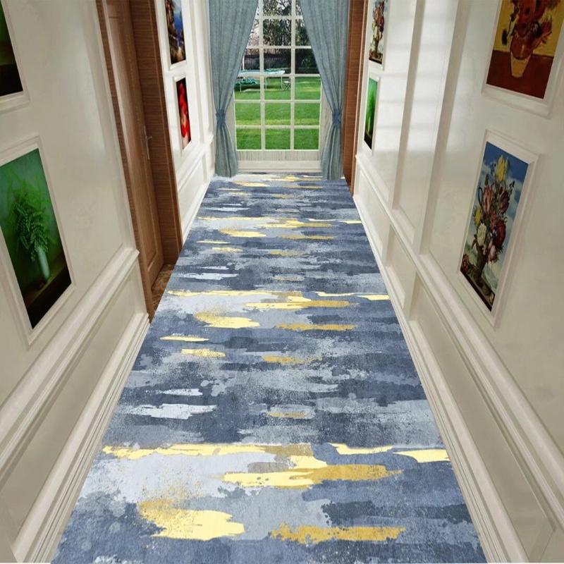 Abstract Artistic Carpets Non-slip Living Room Decor Rug Long Corridor Carpet Hall Runner Bedroom Stair Door Mat