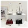 High-quality PU Zipper Crossbody Bag with Solid Color Fashionable Satchels Soft Versatile Shoulder Bag Feminine
