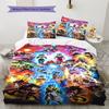 Cartoon Pattern Bedding Quilt Set Quilt Cover Pillowcase Home Decoration Birthday Gift (1 * Duvet Cover + 2 * Pillowcase, Without Core)