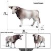 Realistic Farm Animal Model Set: Dairy Cow, Simmental Bull, Yellow Cattle, Fighting Bull, Water Buffalo, Yak