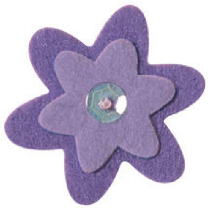 P.4 FLEURS FEUTRINE COLORIS ASSORTIS