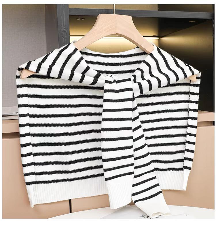 Șal Tricotat de Vară pentru Femei - Stil pentru Aer Condiționat, Articol Exterior Cheongsam High-End pentru Protecția Umerilor și Gâtului, Ideal pentru Rochii.