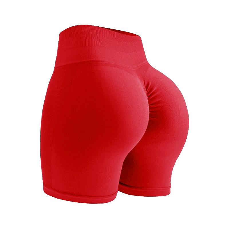 Pantaloni scurți de yoga fără cusături cu talie înaltă: Pantaloni de fitness Peach Lift pentru femei
